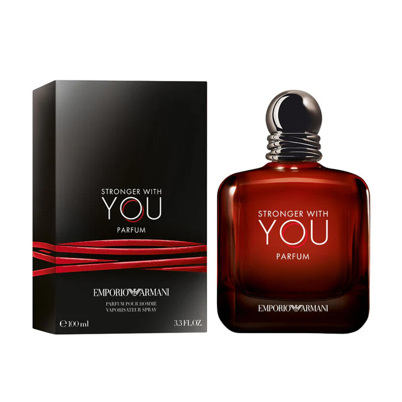 Stronger With You - Parfum - Cologne for Men, 3.4 Oz- Woody & Ambery Fragrance - Rum, Bergamot, Lavendar, Cedarwood, and Vanilla Notes