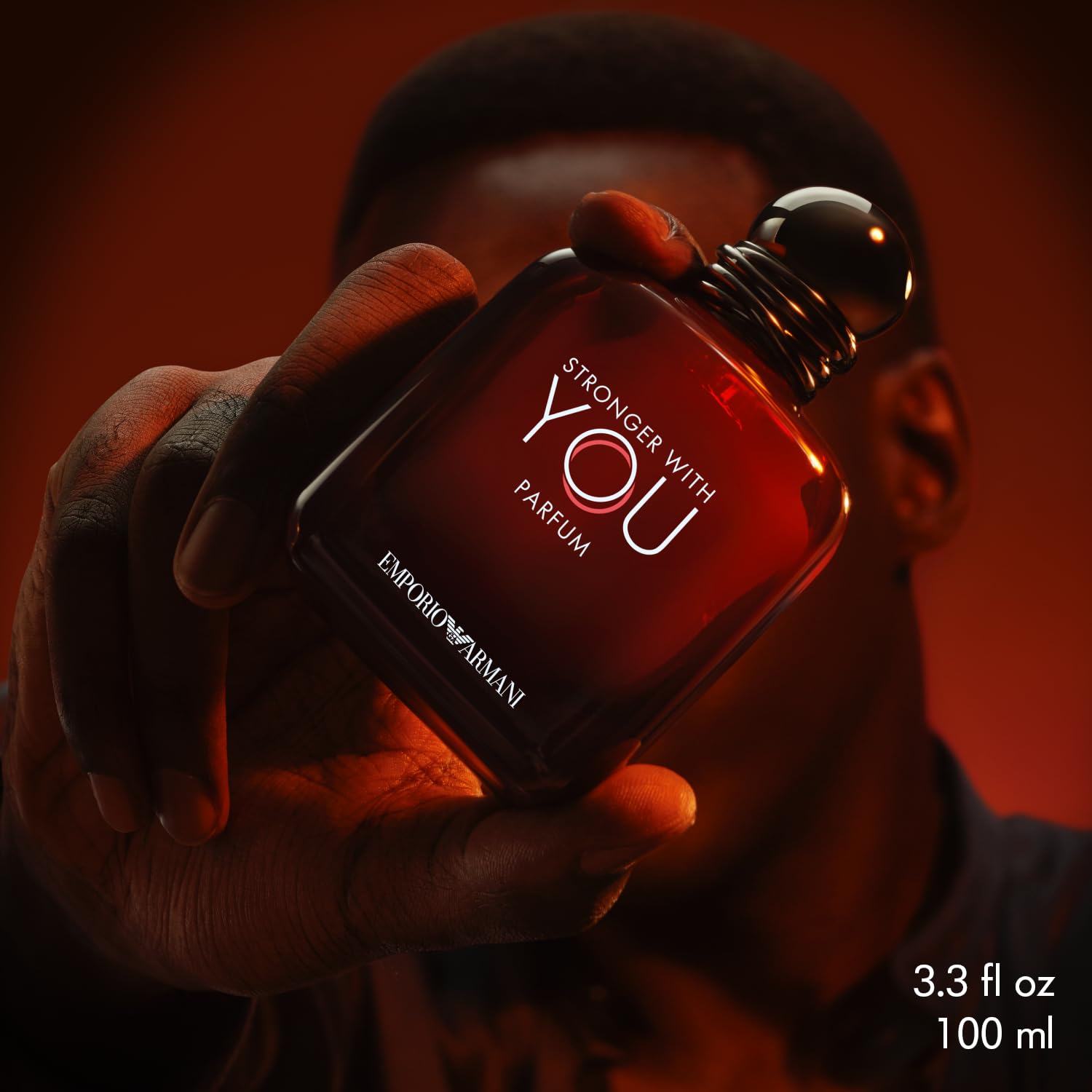 Stronger With You - Parfum - Cologne for Men, 3.4 Oz- Woody & Ambery Fragrance - Rum, Bergamot, Lavendar, Cedarwood, and Vanilla Notes