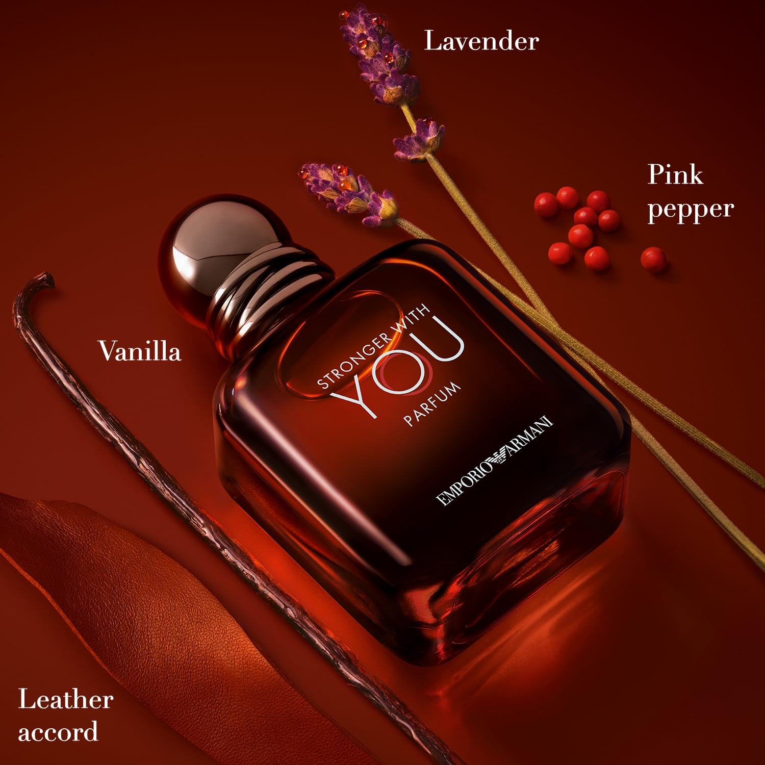 Stronger With You - Parfum - Cologne for Men, 3.4 Oz- Woody & Ambery Fragrance - Rum, Bergamot, Lavendar, Cedarwood, and Vanilla Notes