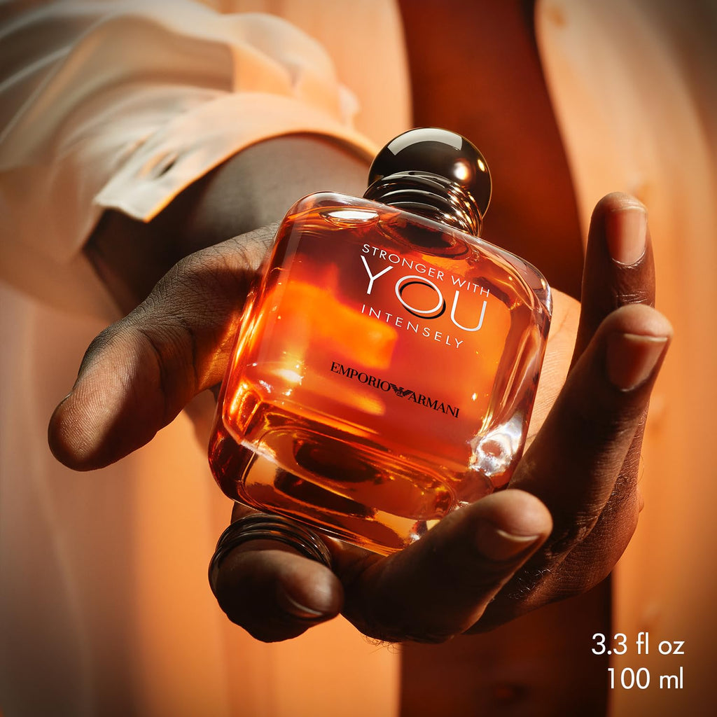 Stronger With You - Intensely - EDP Cologne for Men, Ambery Woody Foguere, 3.4 Oz.