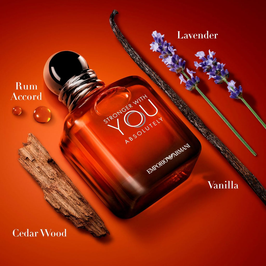 Stronger With You Absolutely - Parfum 3.4 Oz- Cologne for Men - Spicy Ambery Gourmand Men’s
