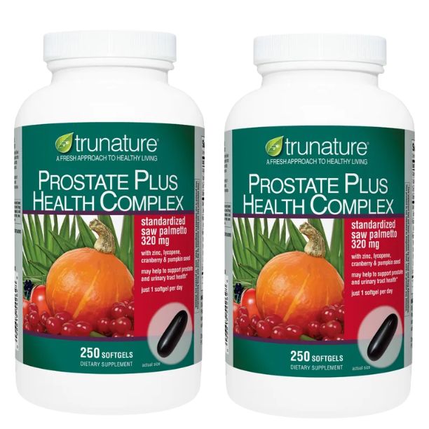 TRUNATURE, Prostate ( 2-PACK ) Health Complex Supplement – 250 Softgels Support Formula