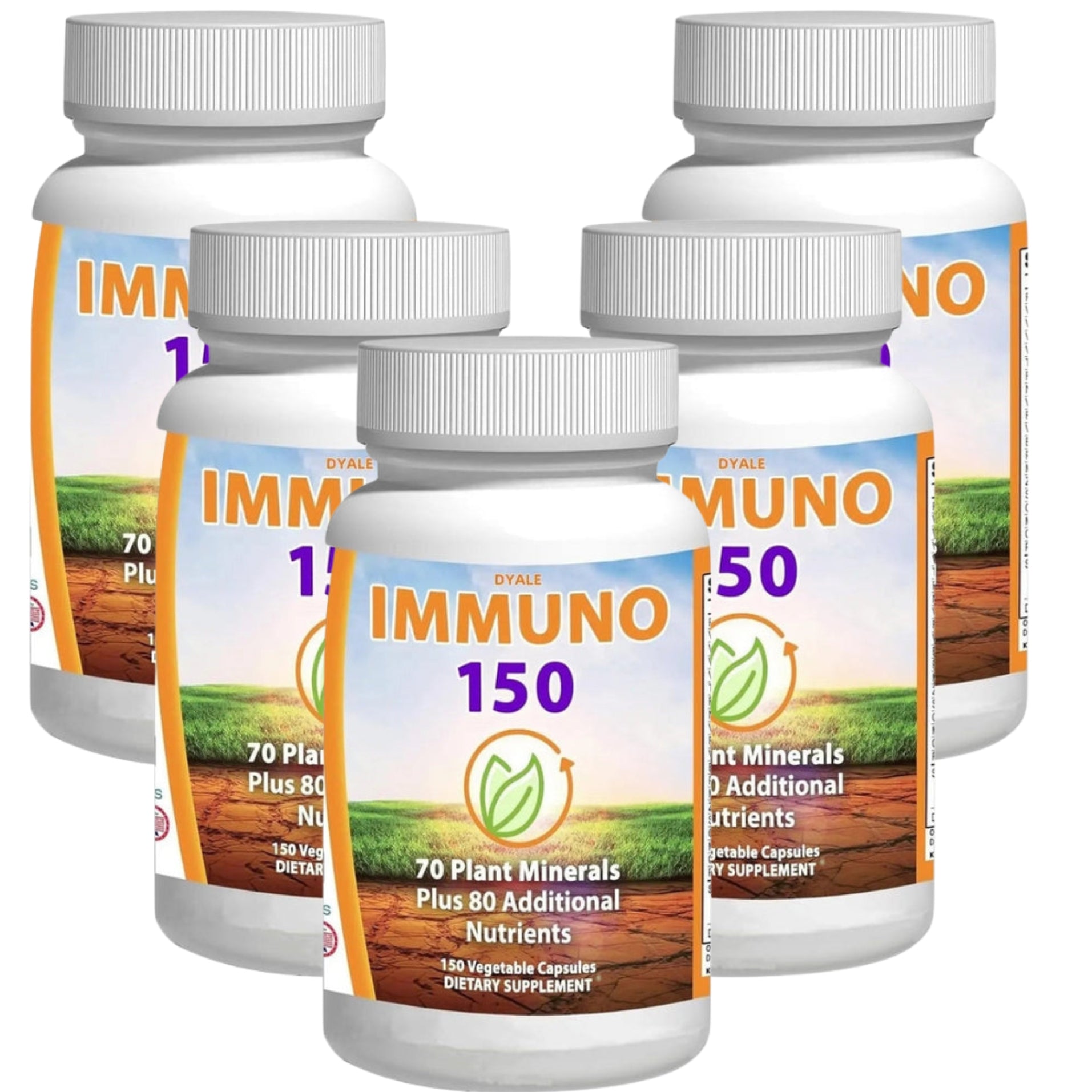 5 BOTTLES IMMUNO 150 THE ULTIMATE MULTI VITAMIN, IMMUNE BOOSTER. 150 CAPSULES