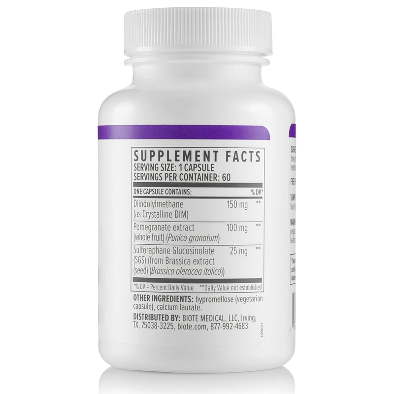 Biote DIM SGS+ Hormone & Detox Support Dietary Supplement 60 Capsules