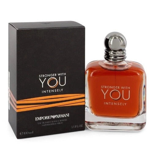 Stronger With You - Intensely - EDP Cologne for Men, Ambery Woody Foguere, 3.4 Oz.