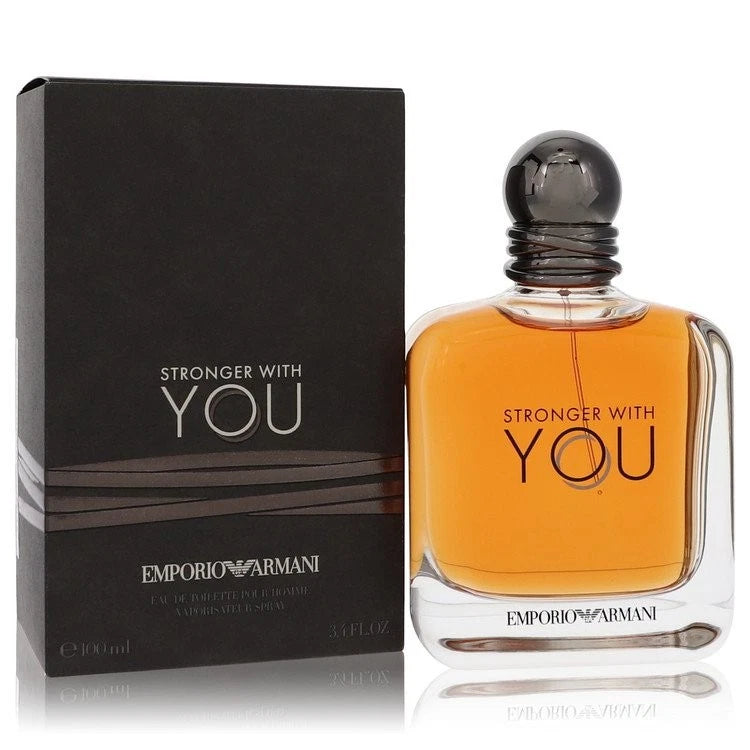 Stronger With You - Eau de Toilette - Cologne for Men, 3.4 Oz - Warm Spicy Fragrance - Chestnut, Lavender, Tender Sage, Vanilla Notes